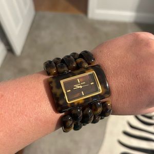 Michael Kors Tortoise Shell cuff watch